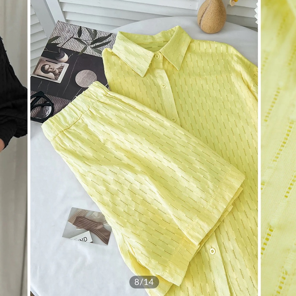 NWT Commense Yellow Utility Cover Up Two Piece Shorts Set XS